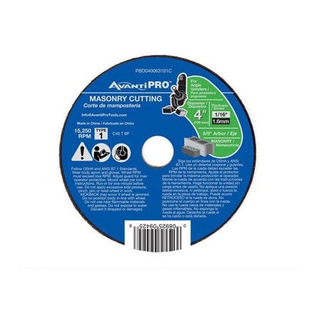 Avantipro  4x116x58 MAS Cut Disc PBD040063101C